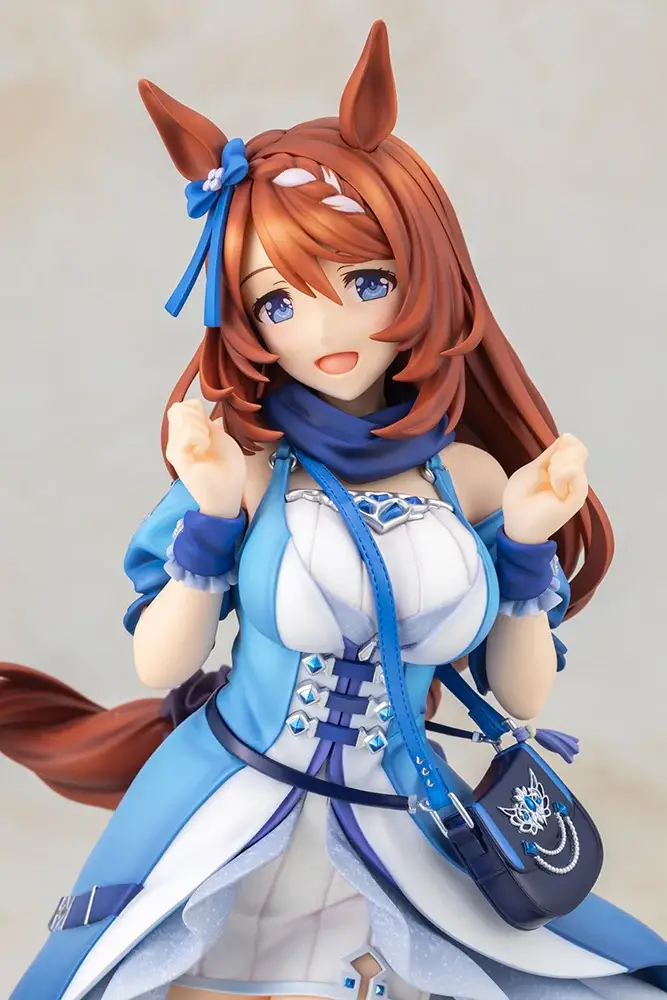 Figurine Super Creek de Uma Musume Pretty Derby par Kotobukiya, scale 1/7 en PVC peint, hauteur 276 mm